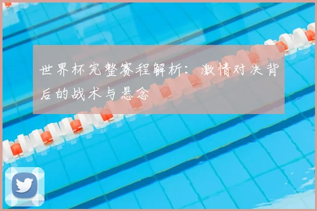 世界杯完整赛程解析：激情对决背后的战术与悬念